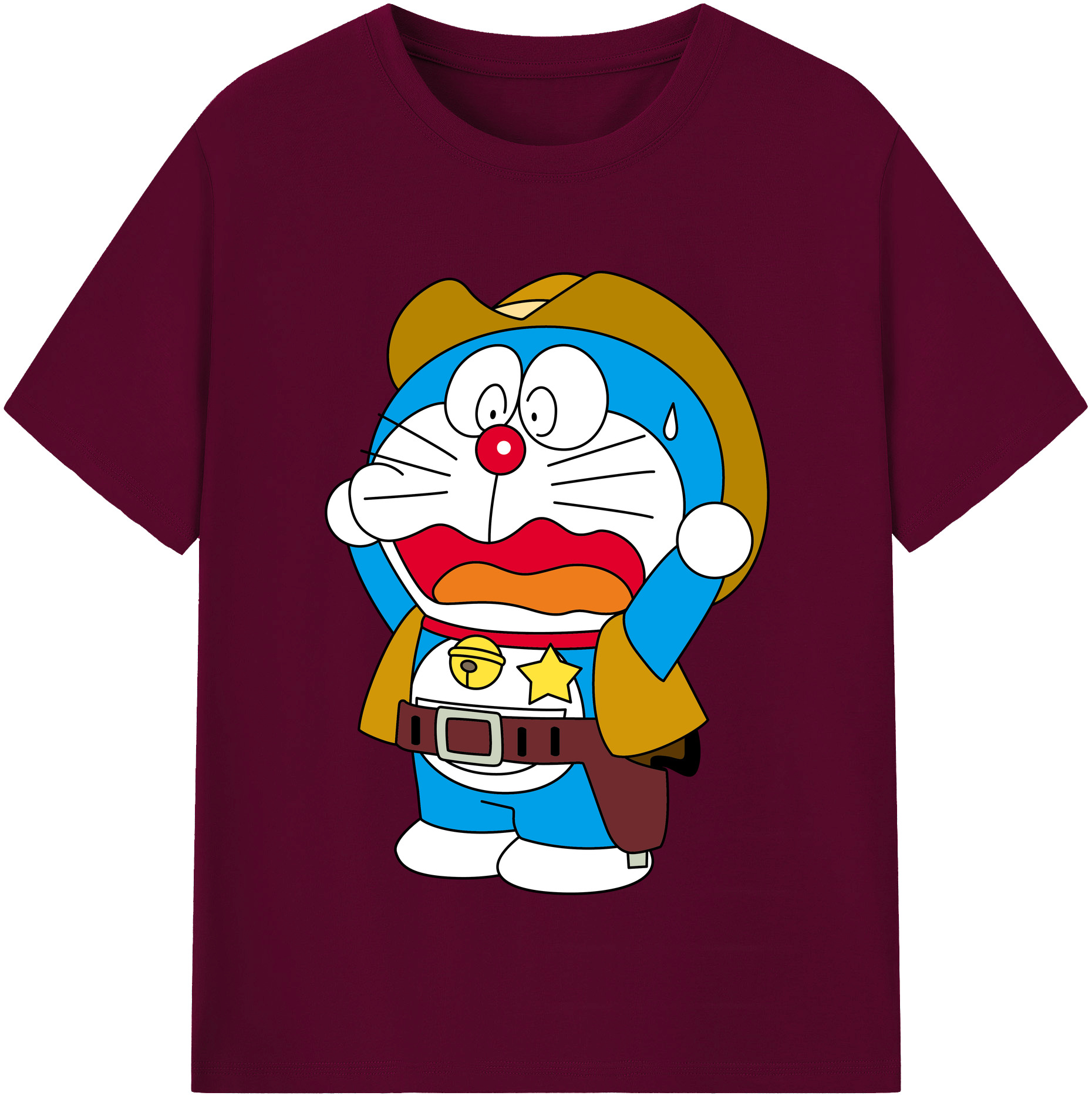 （画像用） ドラえもん Doraemon レディースカジュアルプリントTシャツ（綿100％）